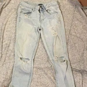 Light wash jeans
